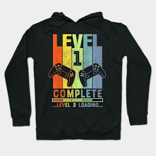 Level 1 Complete Gamer 1 Years Wedding Anniversary Hoodie